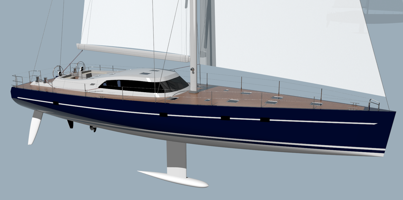 VK65 Aluminum Performance Sailing Yacht Advanced design Superior